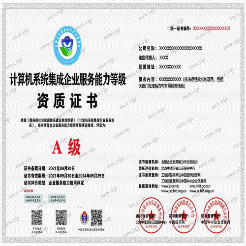 計(jì)算機(jī)系統(tǒng)集成企業(yè)服務(wù)能力等級資質(zhì)證書辦理全流程解析